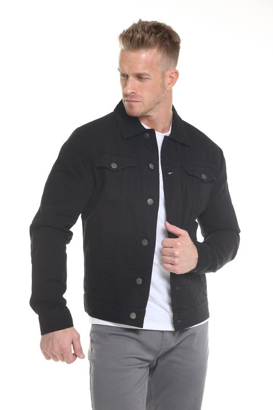 Men's Black Denim Jacket