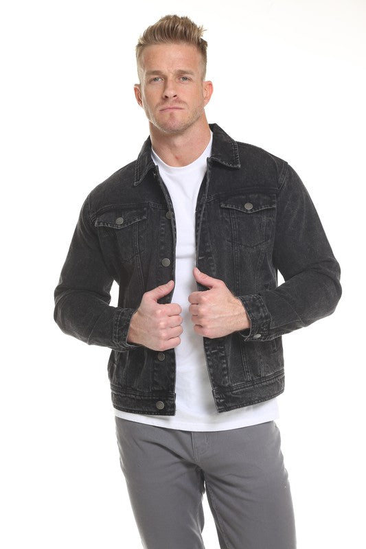 Men's Black Denim Jacket