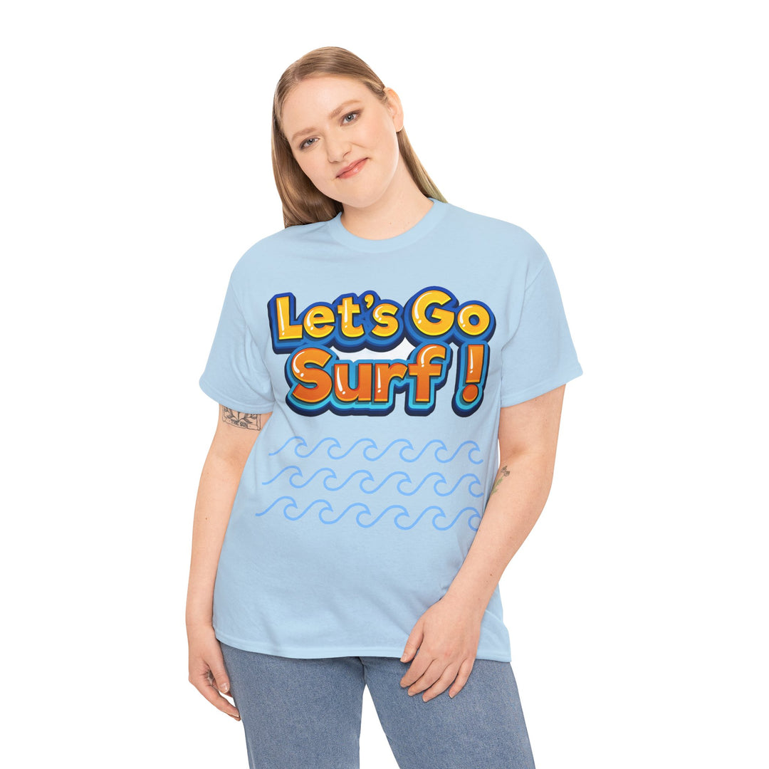 Let's Go Surf Unisex Heavy Cotton Tee