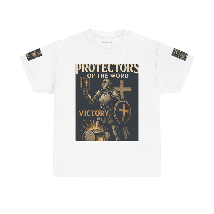 Protectors of the Word Premium Christian T-Shirt — 'Victory' Knight Design with John 14:6 Scripture
