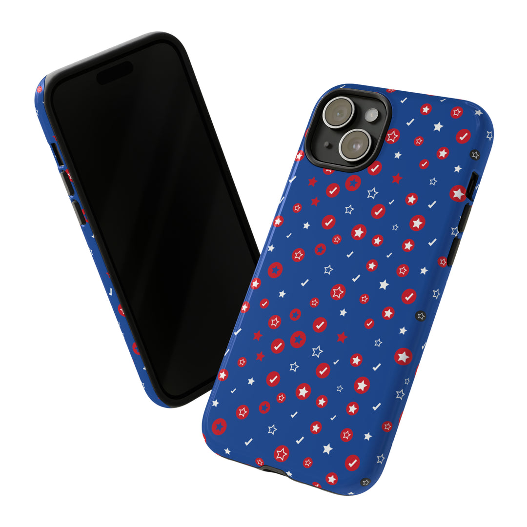 Checks and Stars Tough Phone Case