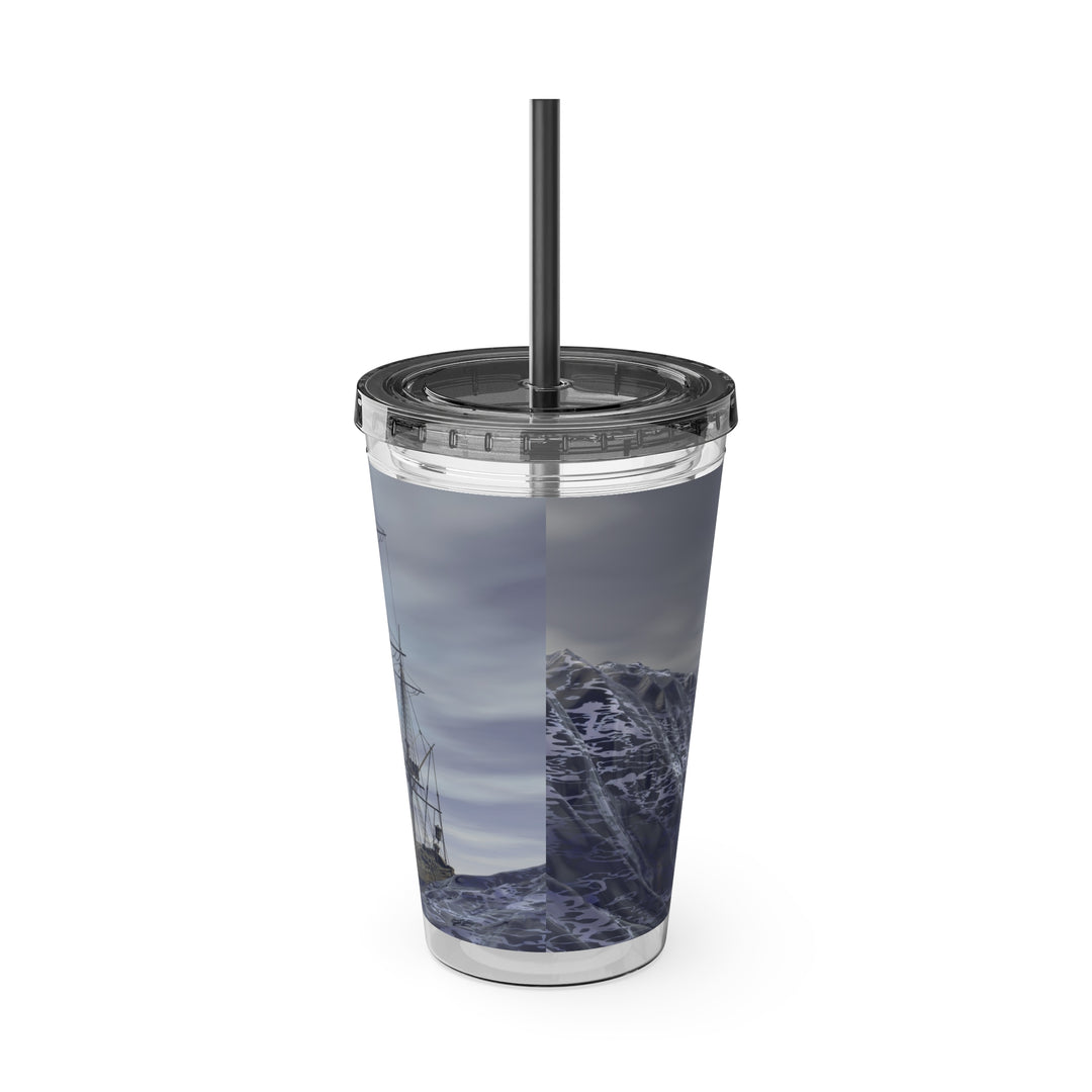 Ocean Galley Sunsplash Tumbler with Straw, 16oz