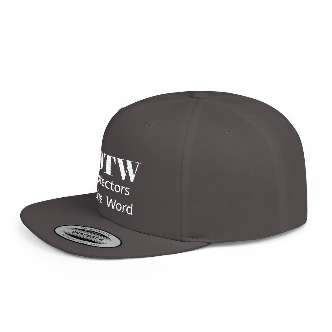 Snapback Hat — POTW 'Protectors of the Word' Logo Flat Bill Cap