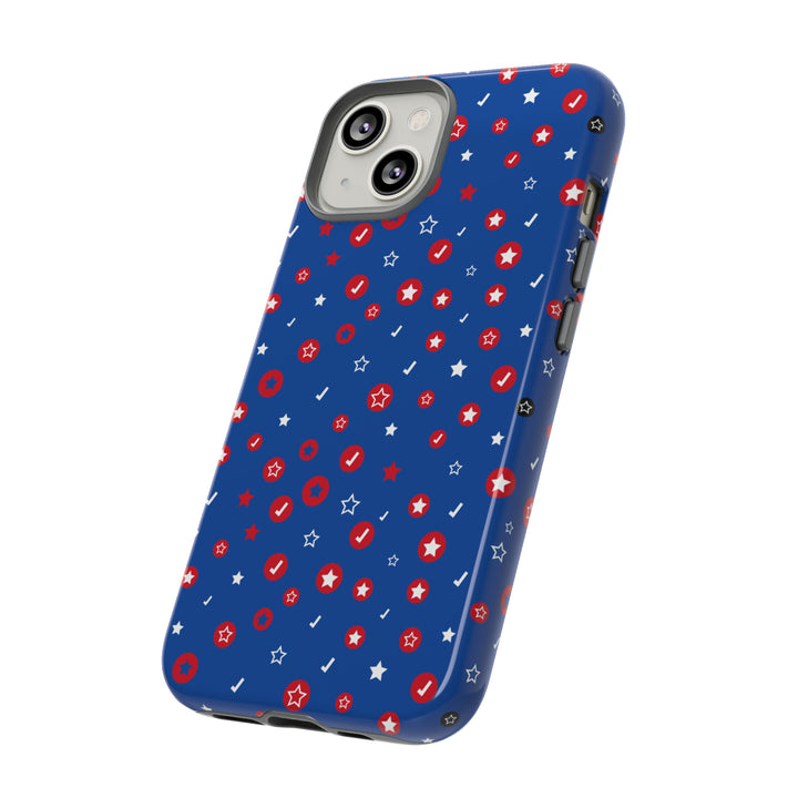 Checks and Stars Tough Phone Case