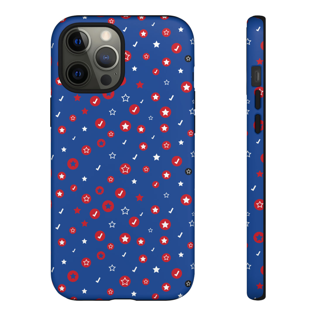 Checks and Stars Tough Phone Case