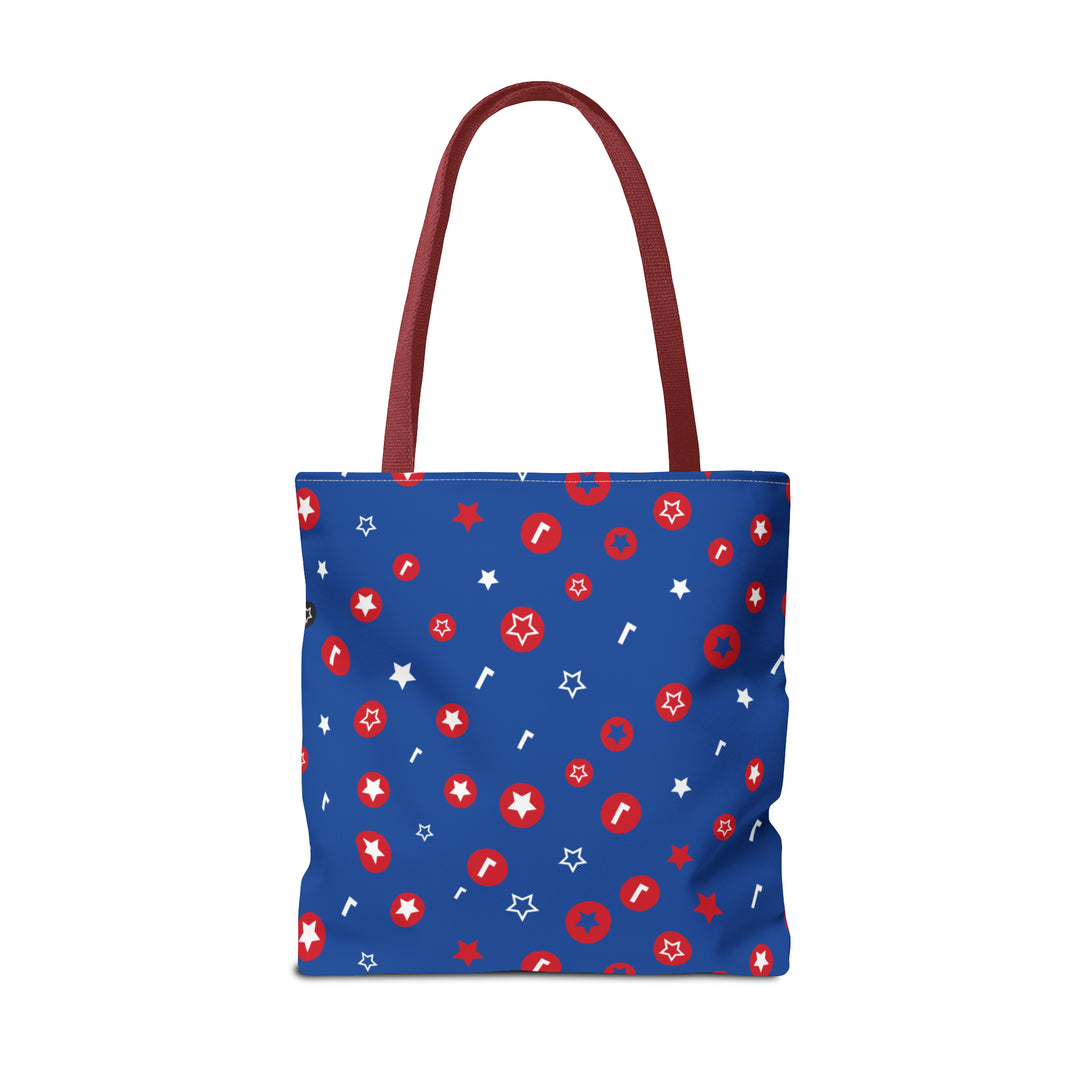 Symbol Pattern Tote Bag (AOP)