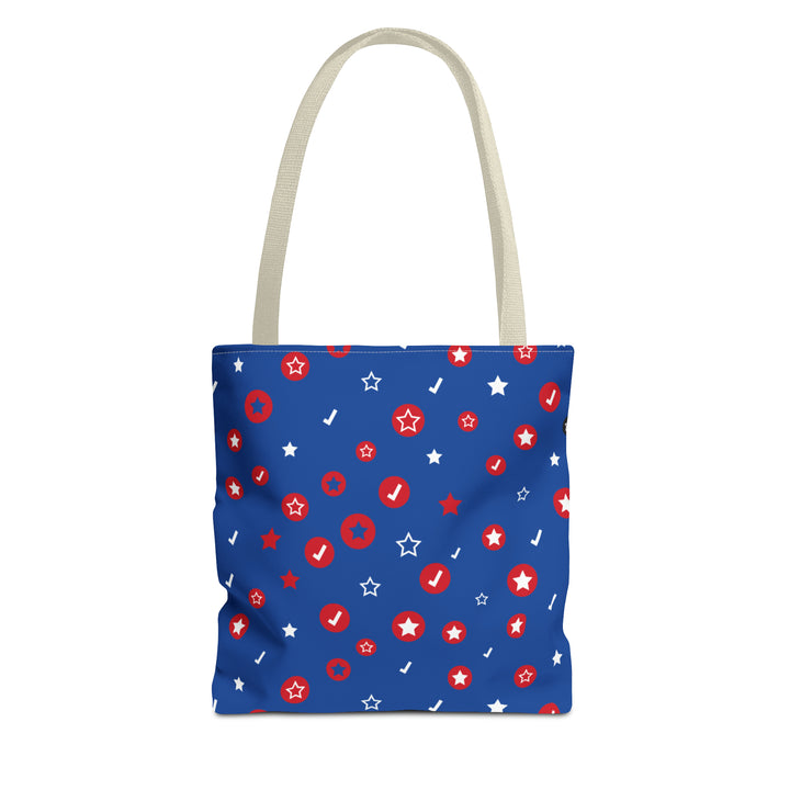 Symbol Pattern Tote Bag (AOP)