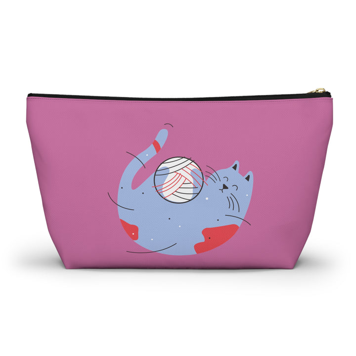 Kitty Yarn Accessory Pouch w T-bottom