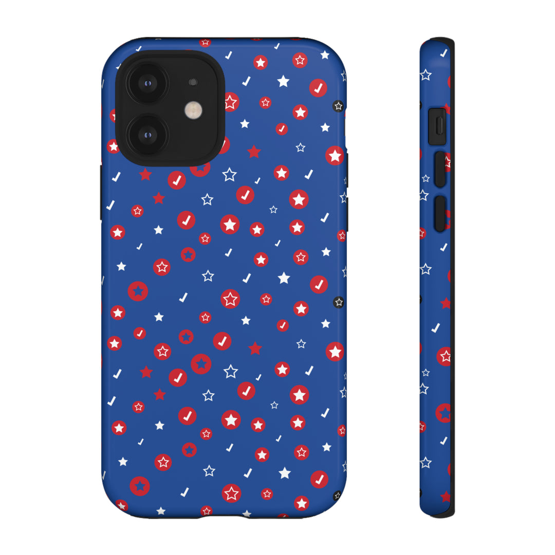 Checks and Stars Tough Phone Case