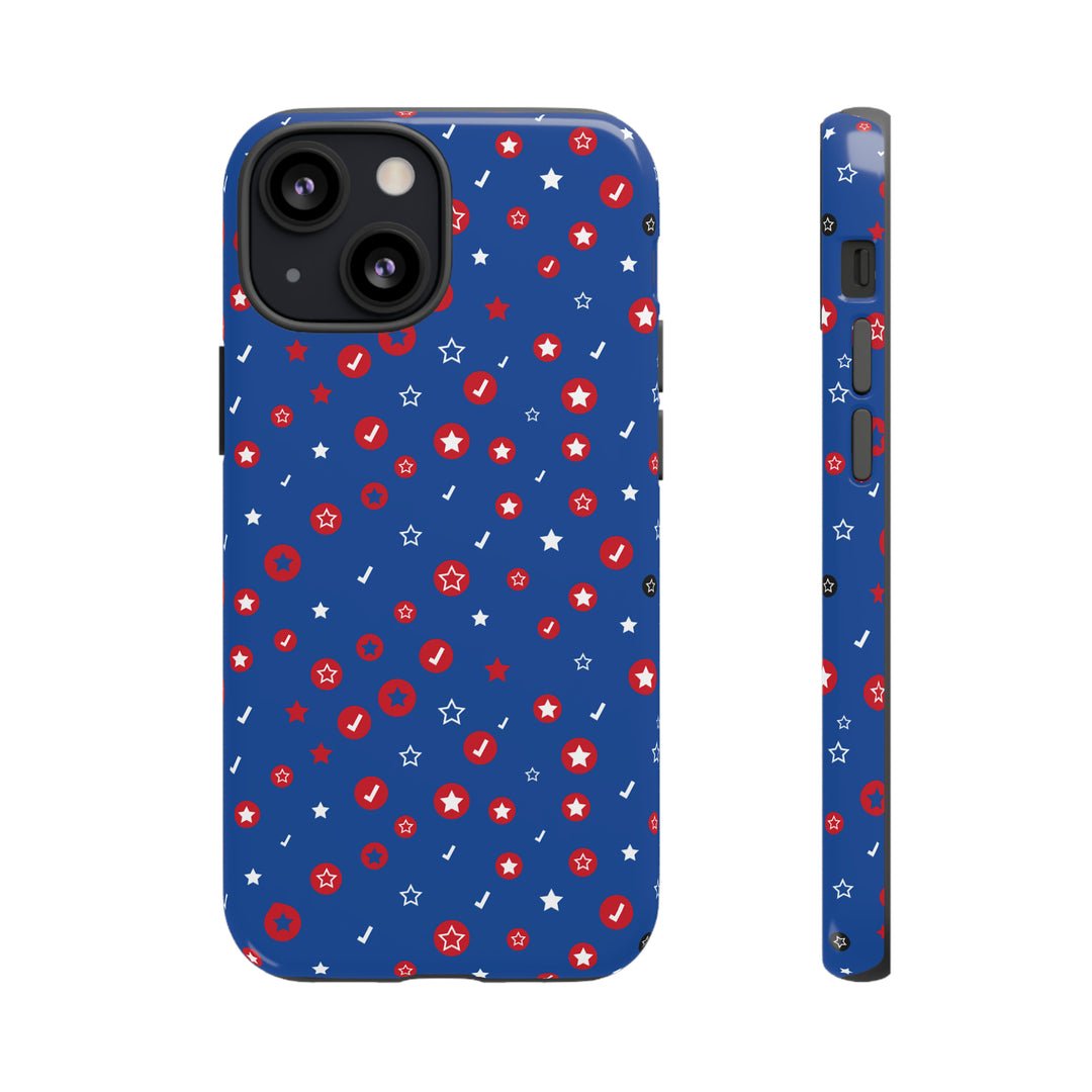 Checks and Stars Tough Phone Case