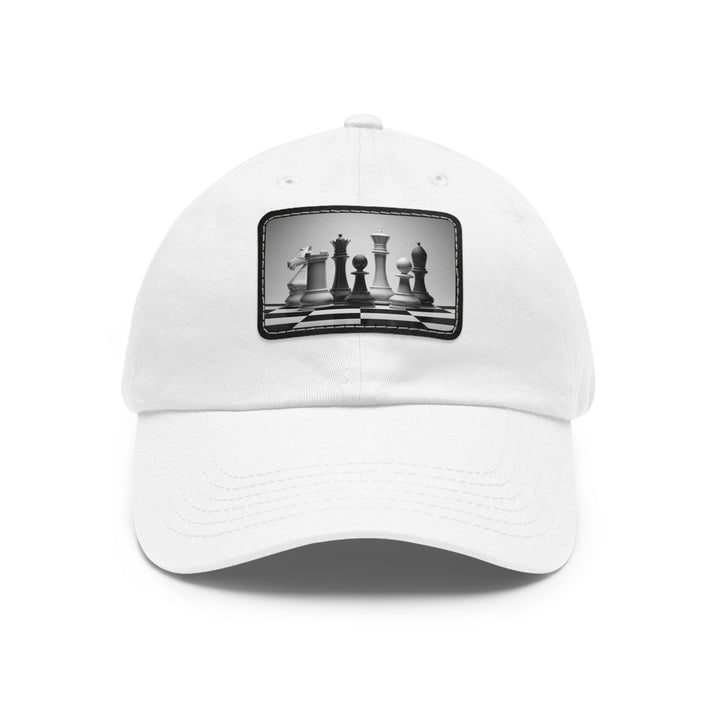 Chess Dad Hat with Leather Patch (Rectangle)