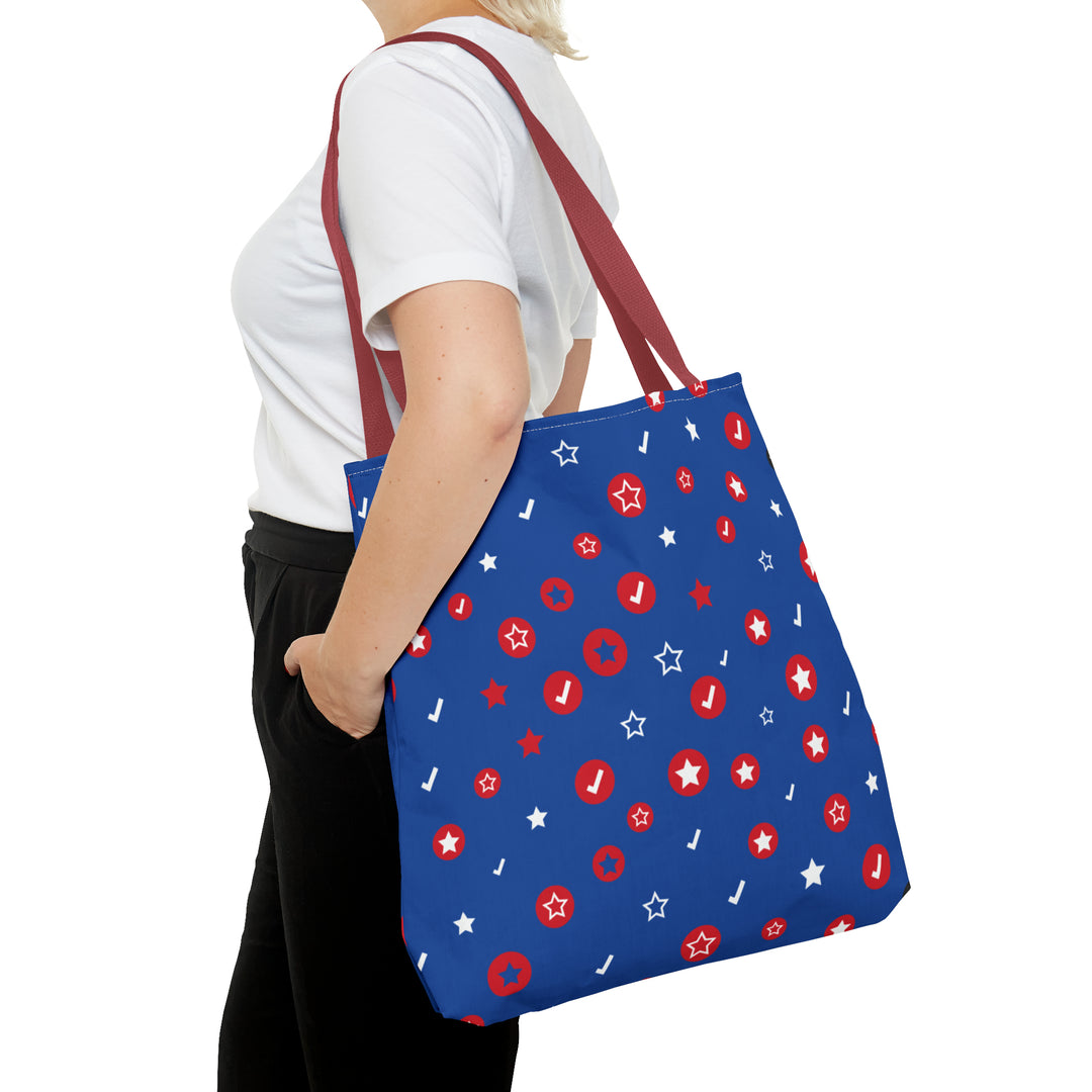 Symbol Pattern Tote Bag (AOP)