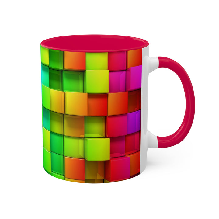 Rainbow of Colorful Boxes Colorful Mugs, 11oz