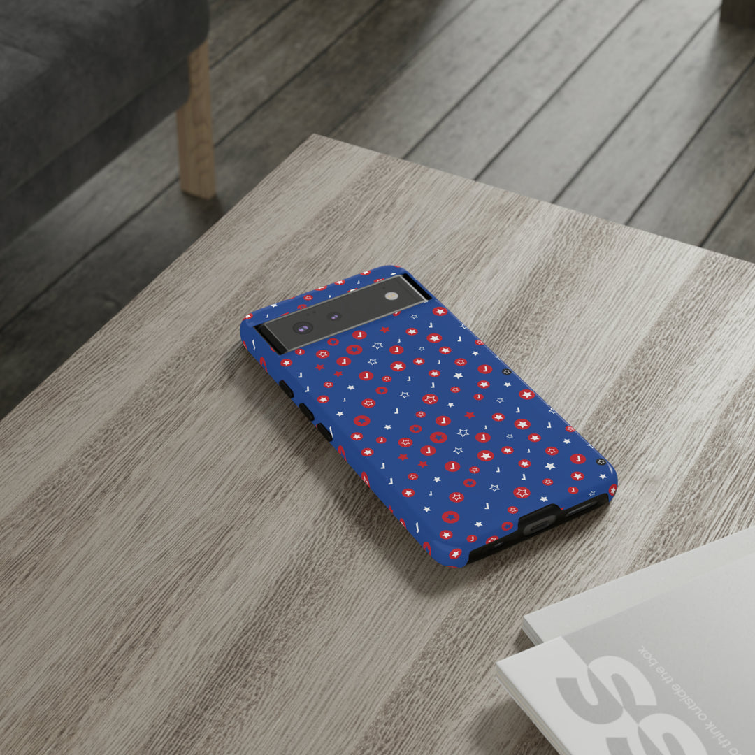 Checks and Stars Tough Phone Case