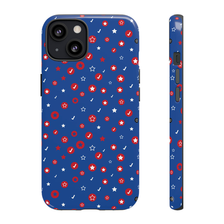 Checks and Stars Tough Phone Case