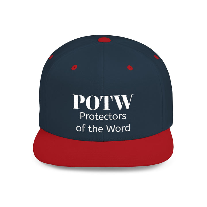 Snapback Hat — POTW 'Protectors of the Word' Logo Flat Bill Cap