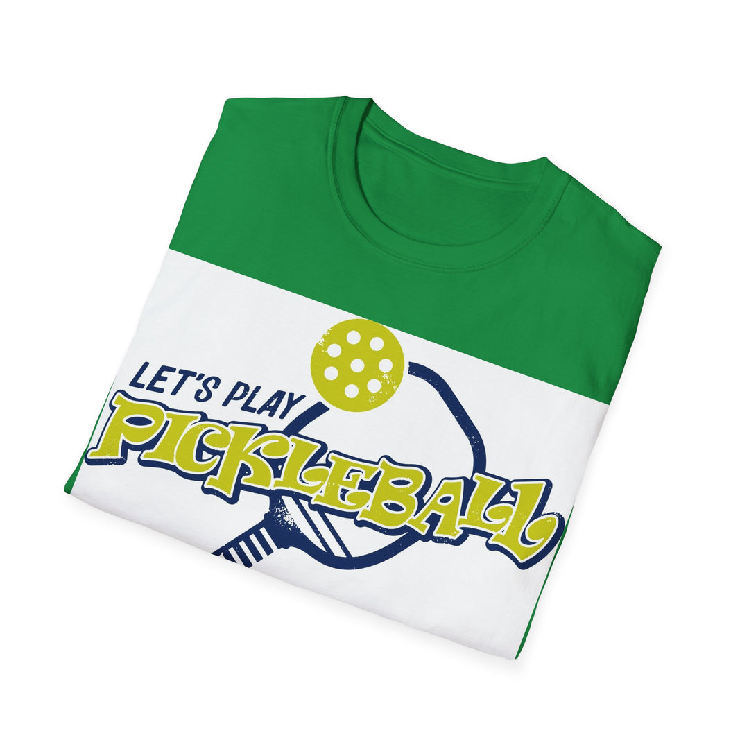 Let's Play PickleBall Unisex Softstyle T-Shirt
