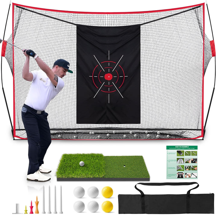 Swing Rex Pro Golf Net for Backyard – Heavy Duty Golf Practice Net