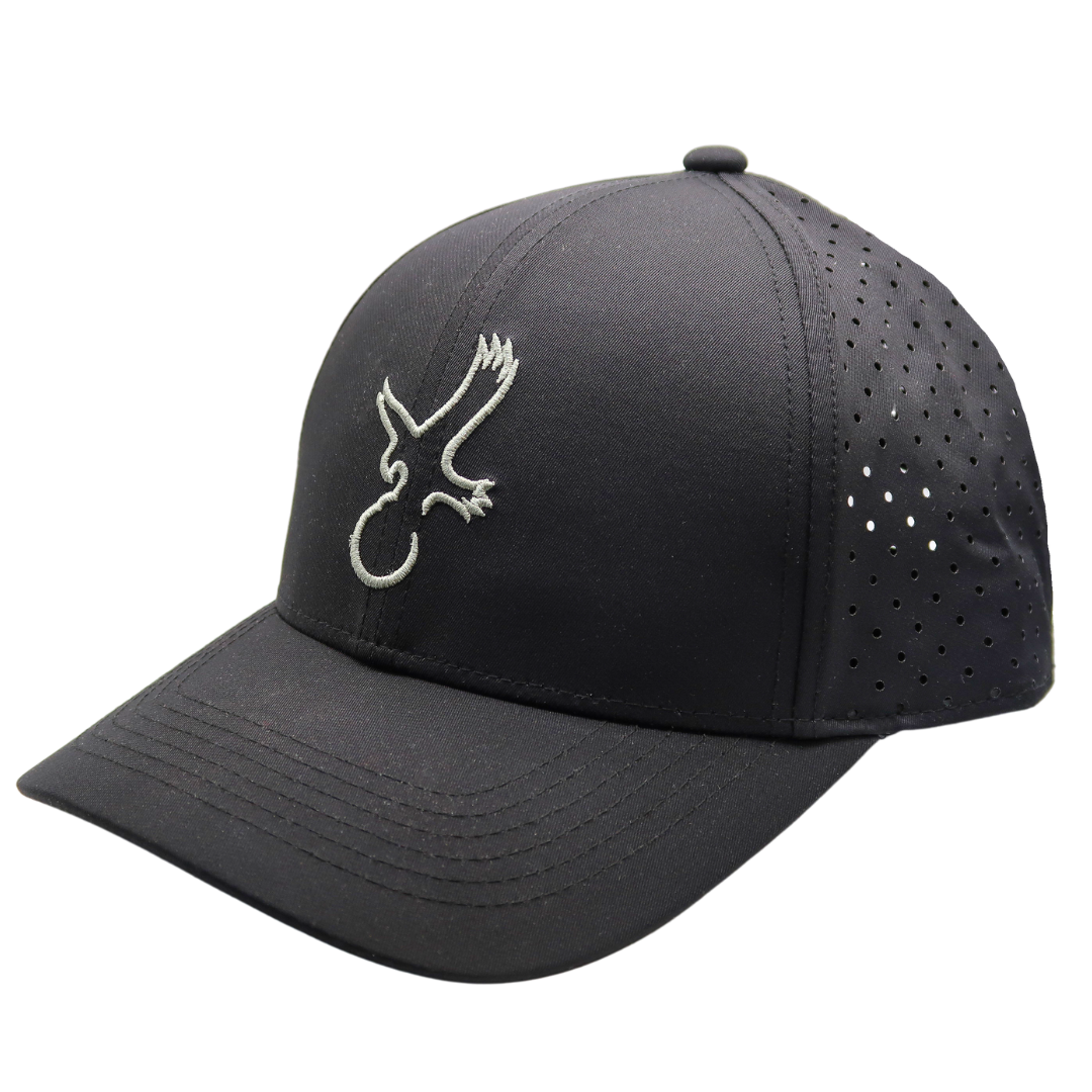 Black/Grey Eagle Performance Hat Photo.