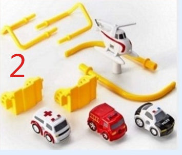 Adventure Parking Lot Car Track – Interactive Rail Toy Set for Kids