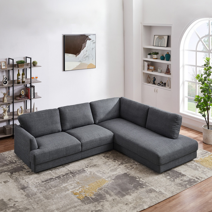 Glander Cozy Sectional Sofa Right Facing Right Upper Angle