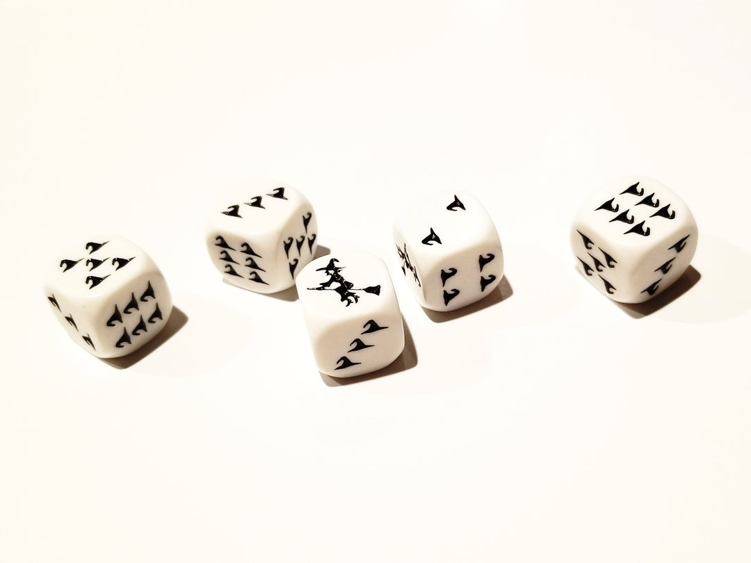 Black Witch and Witch Hats Dice Custom 16mm