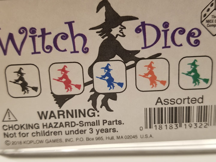 Blue Witch and Witch Hats Dice Custom 16mm