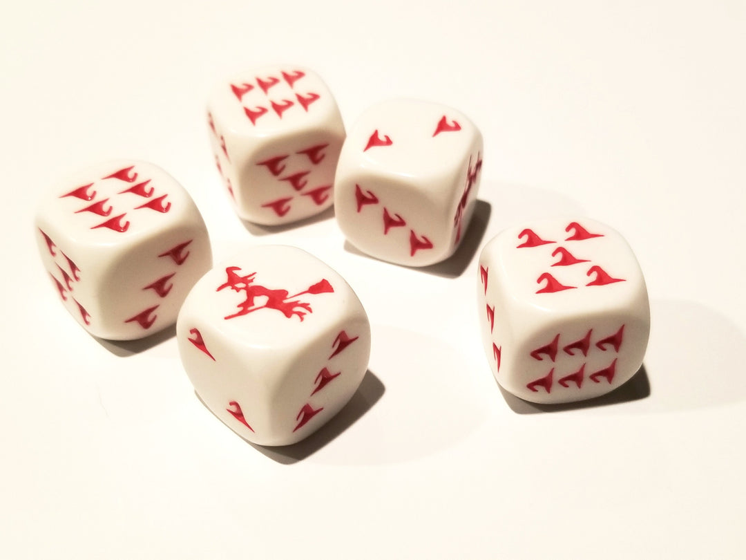 Red Witch and Witch Hats Dice Custom