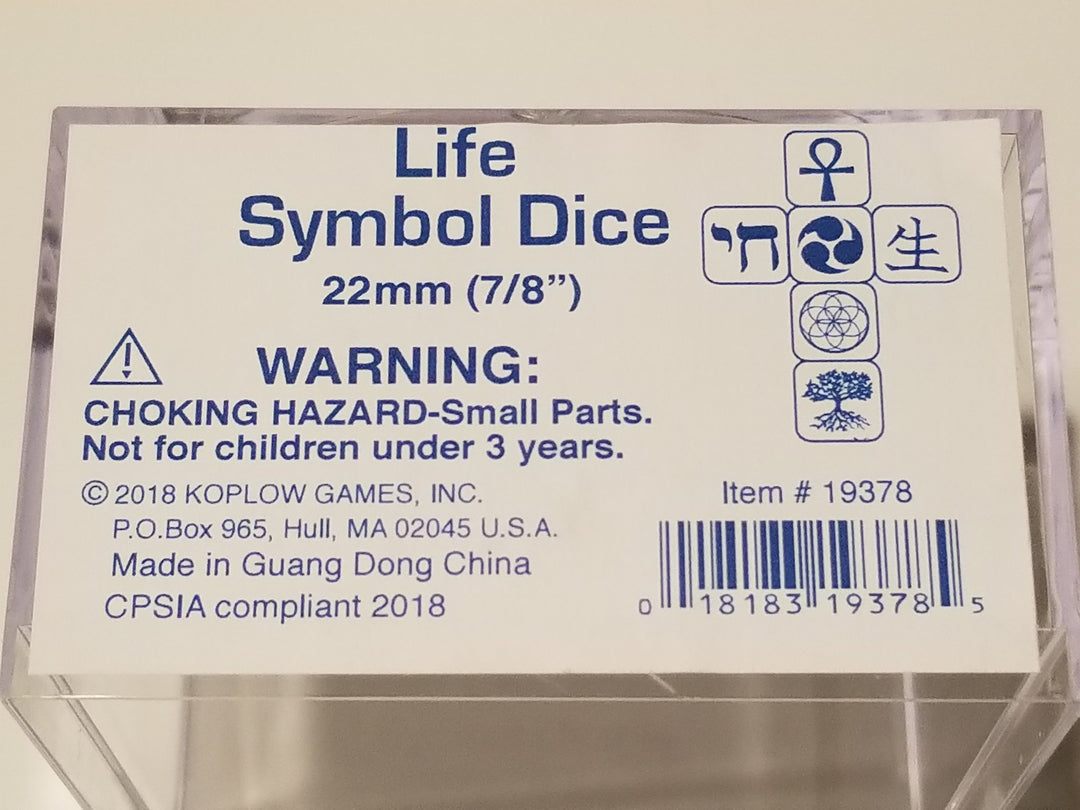 Life Symbol Dice 22mm (7/8")