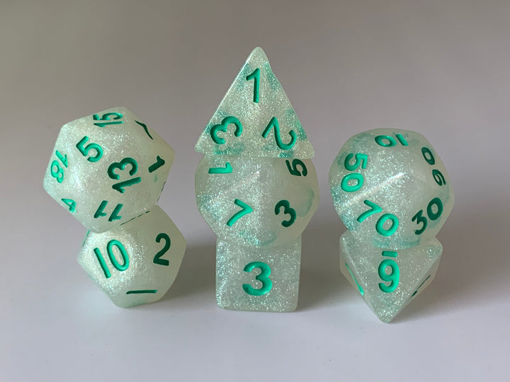 "Intense Sparkles" 7-Dice Set (Multiple Options)