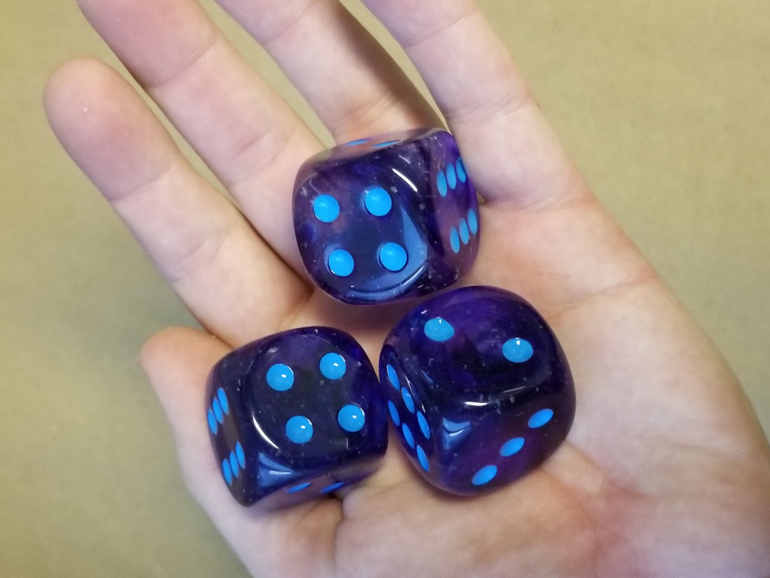 Nebula Nocturnal/blue Luminary 7-Dice/16mm/12mm/30mm/Ten10's