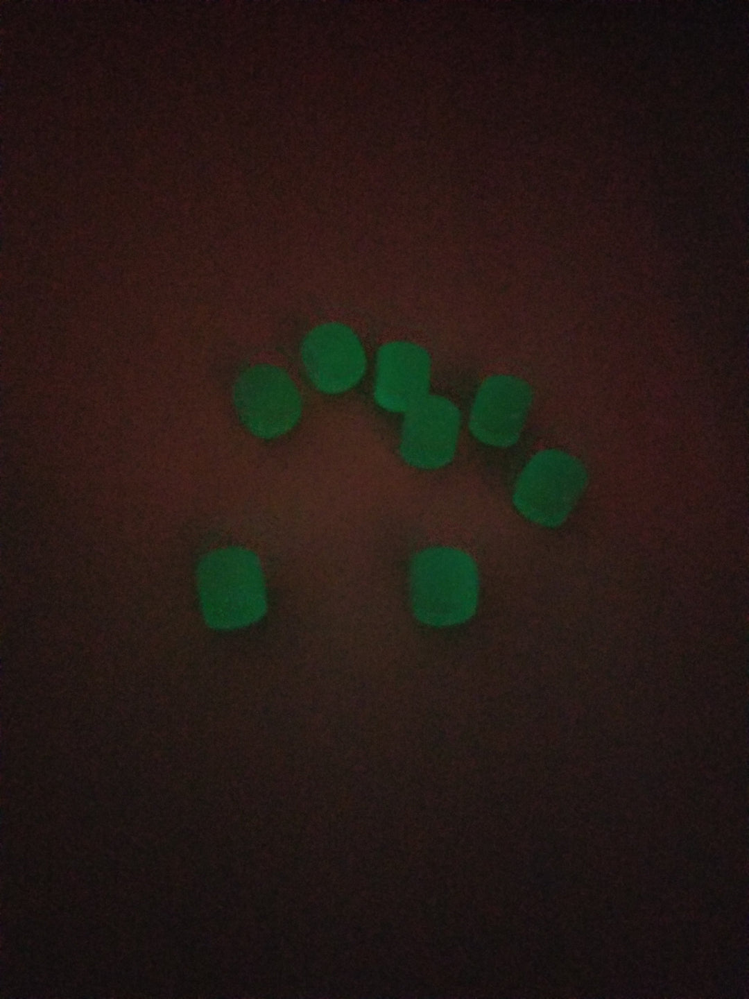 Green Glow in the Dark Blank d6 16mm Dice DIY (sold per die)