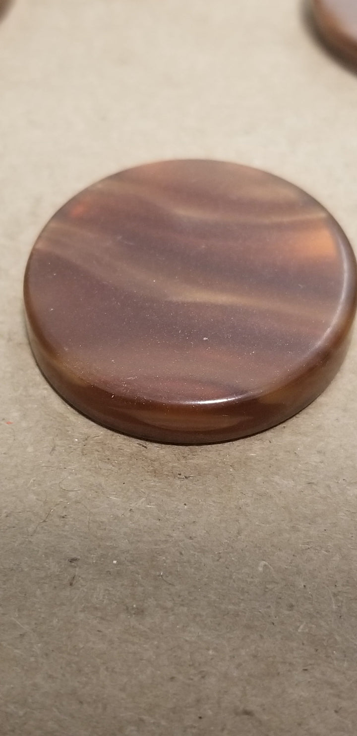 Brown Backgammon Checker Pearl Effect (28mm x 7mm) [sold per chip]