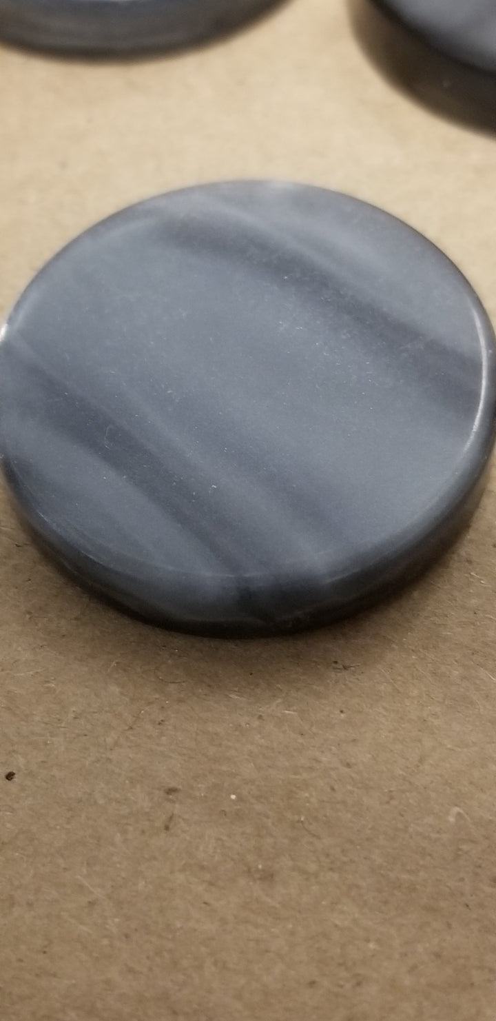 Black Backgammon Checker Pearl Effect (28mm x 7mm) [sold per chip]