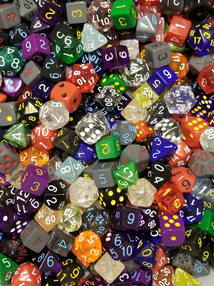 Bulk Roll 4 Initiative Dice d4, d6, d8, d12, d20 (Factory Seconds) Dnd Dice