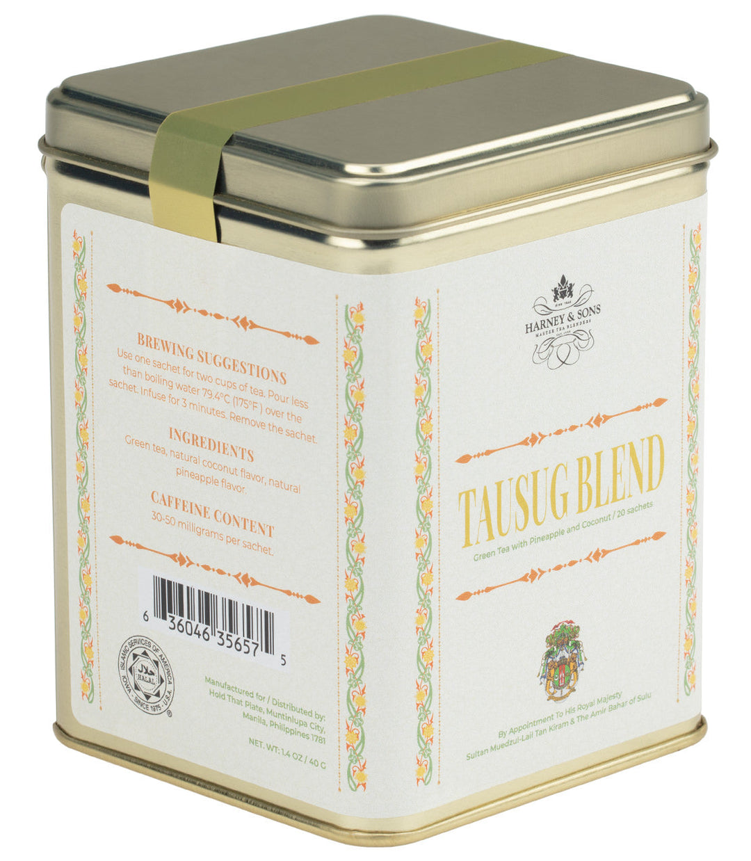 Tausug Blend Tea Tin of 20 Sachets