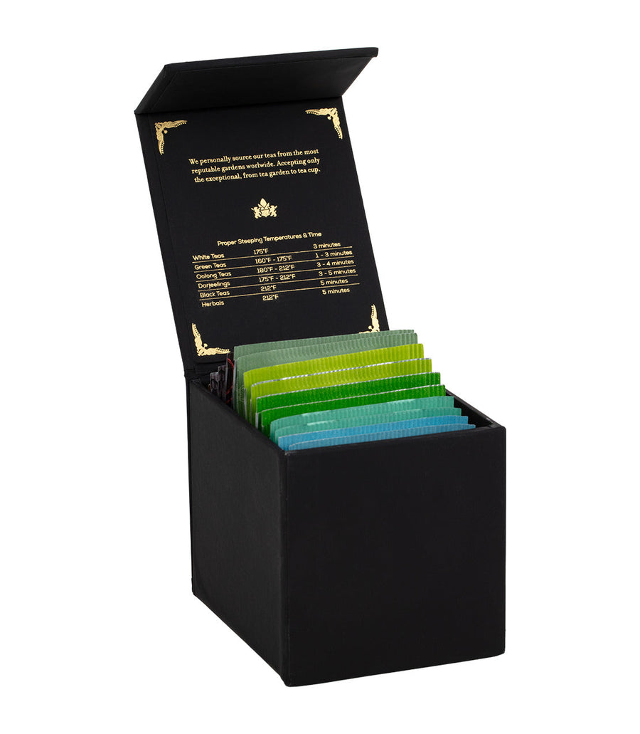 Harney Heritage Organic Teabag Sampler Black Box