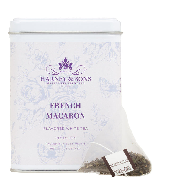 French Macaron Tea Tin of 20 Sachets Photo