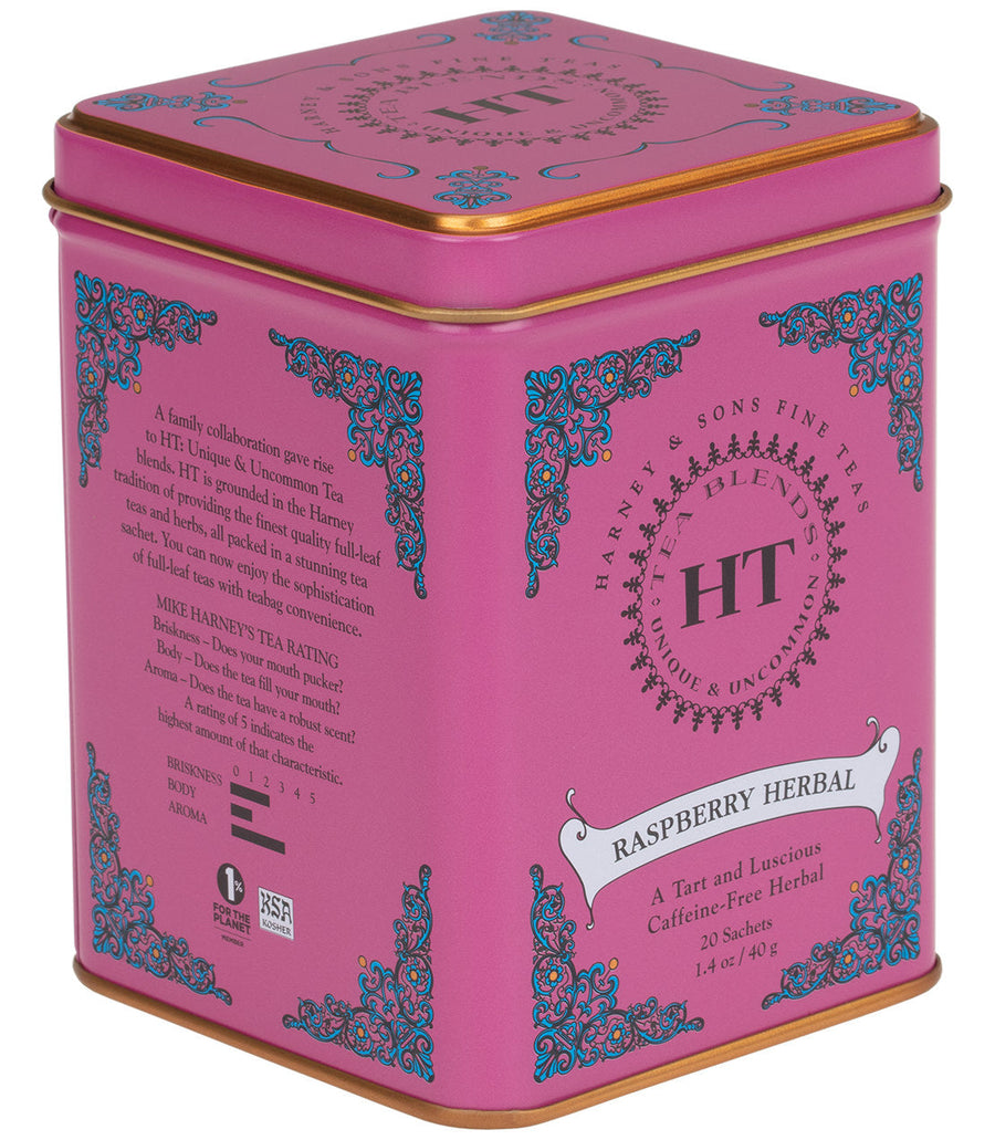 Raspberry Herbal Tea HT Tin of 20 Sachets