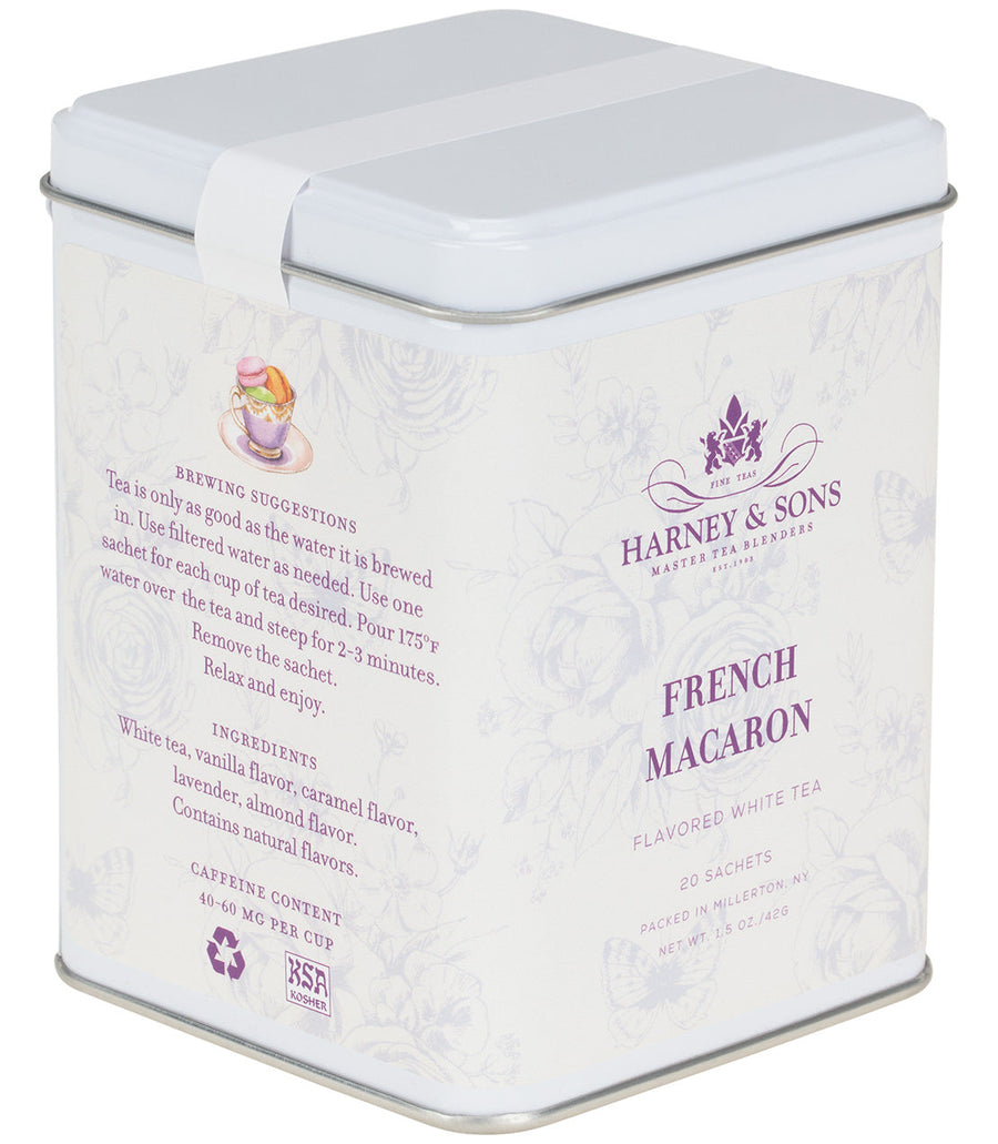 French Macaron Tea Tin of 20 Sachets