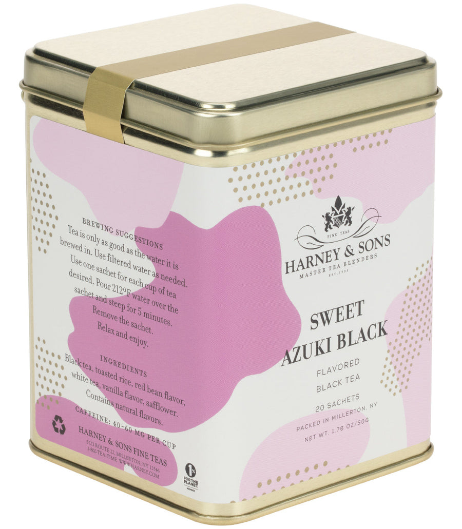 Sweet Azuki Black Tea Tin of 20 Sachets