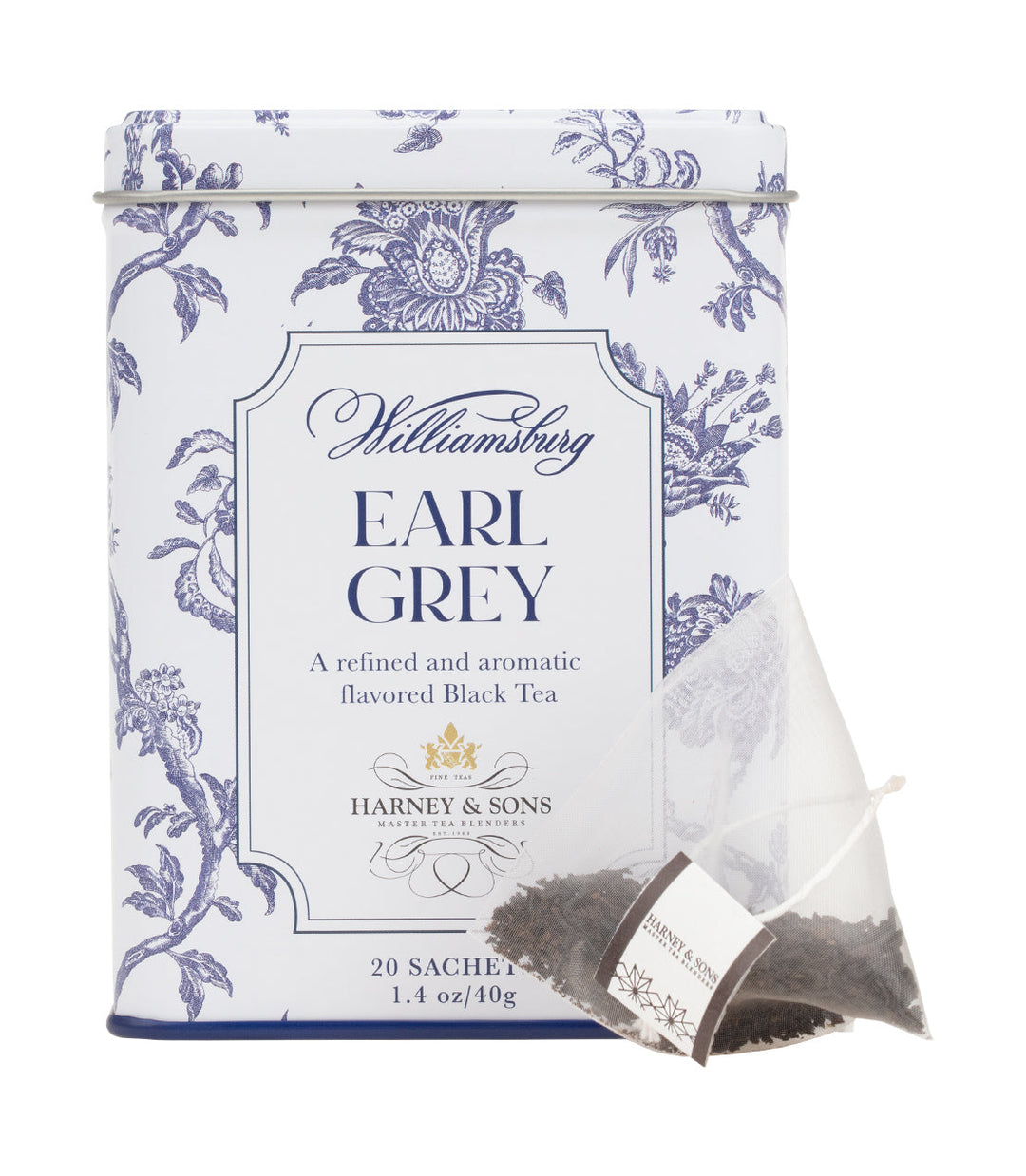 Williamsburg Earl Grey Tea Tin of 20 Sachets Photo