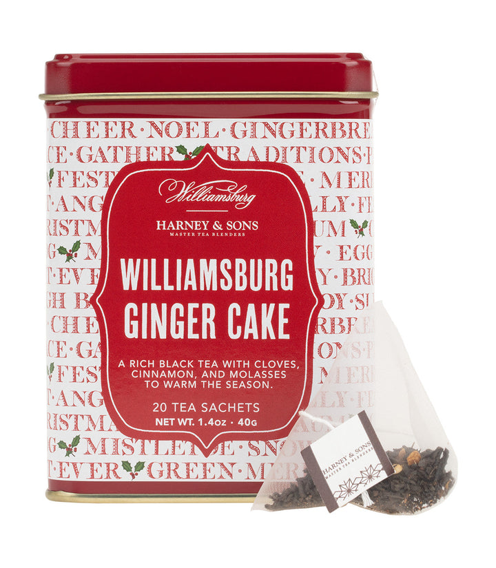 Williamsburg Ginger Cake Tea Tin of 20 Sachets Photo