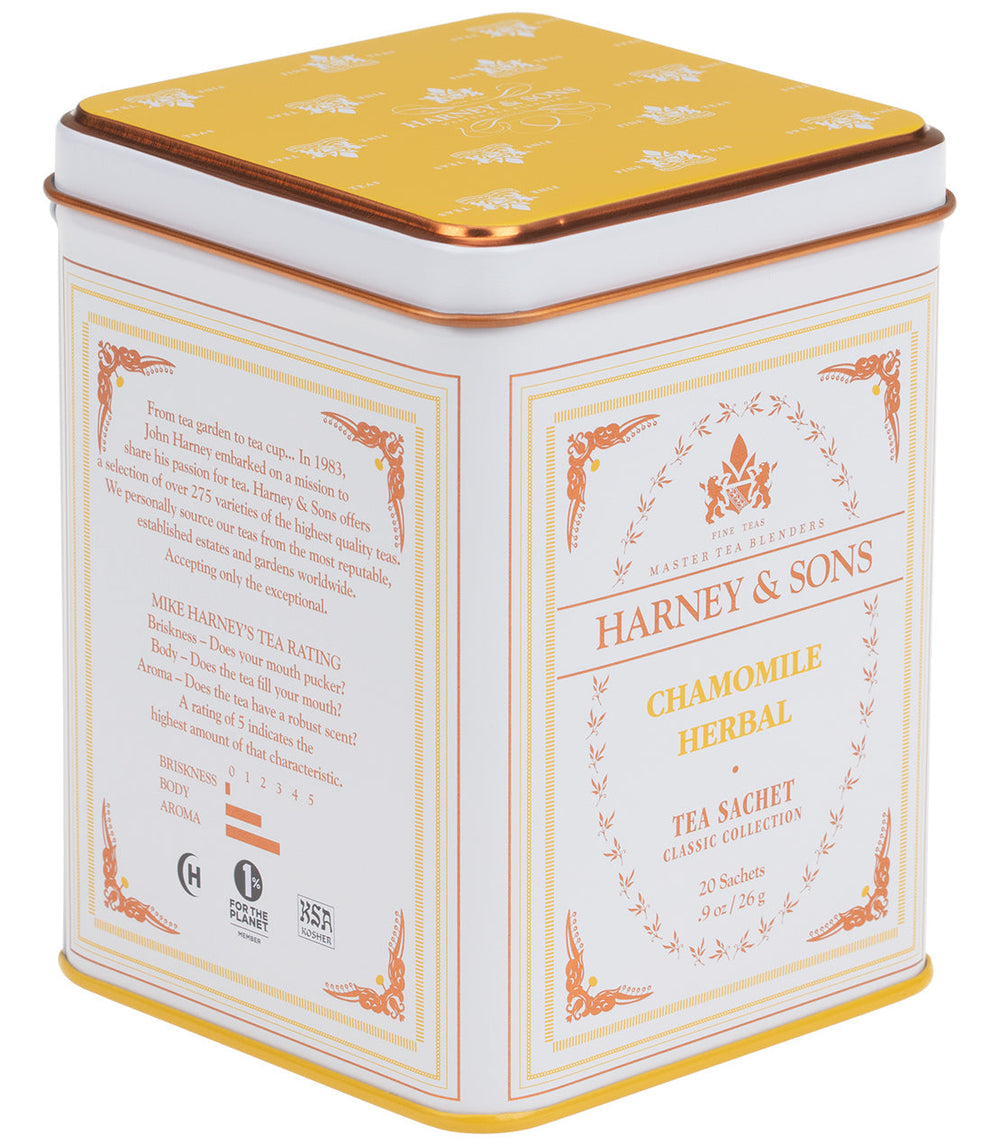 Chamomile Herbal Tea Classic Tin of 20 Sachets Photo.