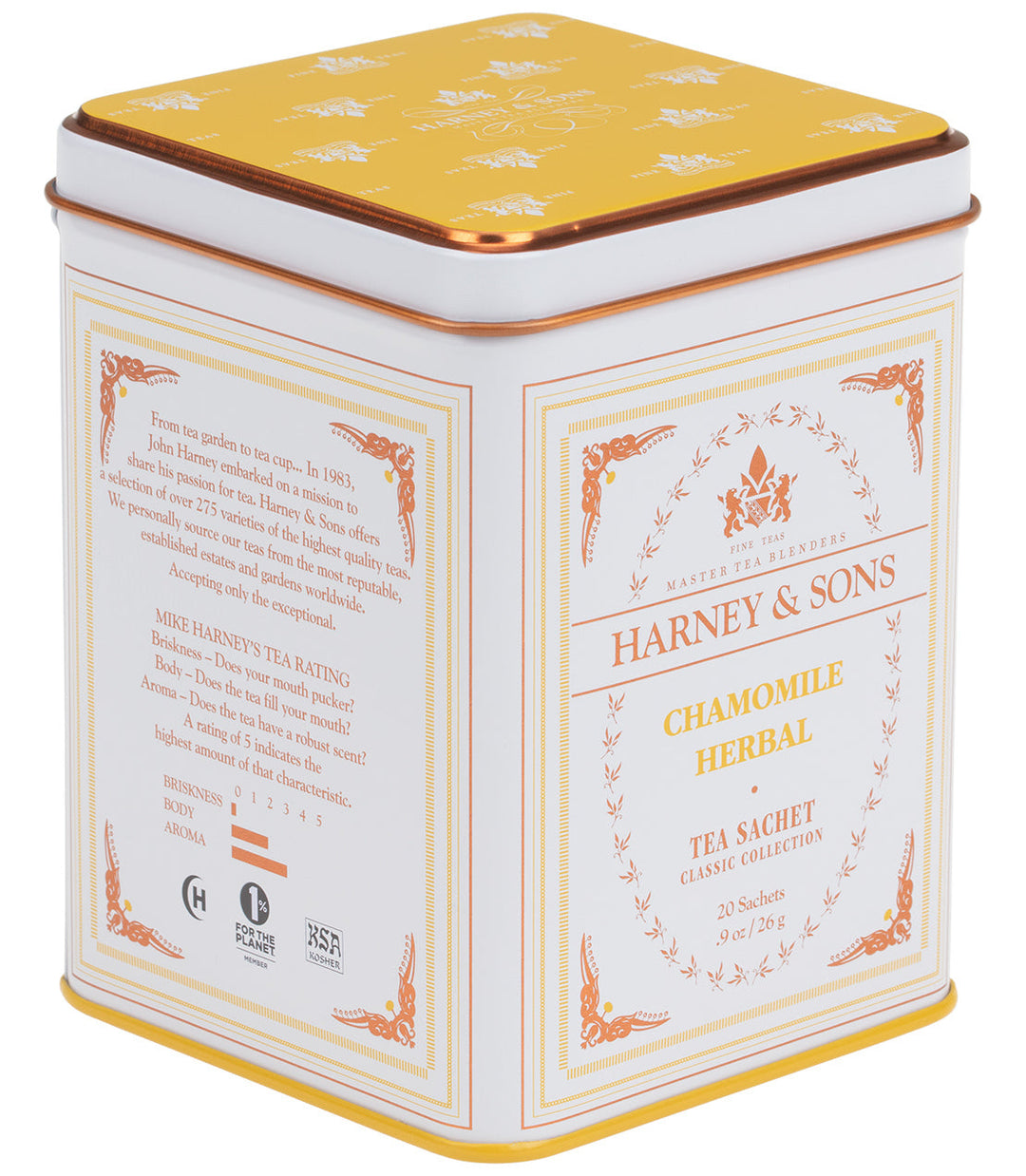 Chamomile Herbal Tea Classic Tin of 20 Sachets Photo.