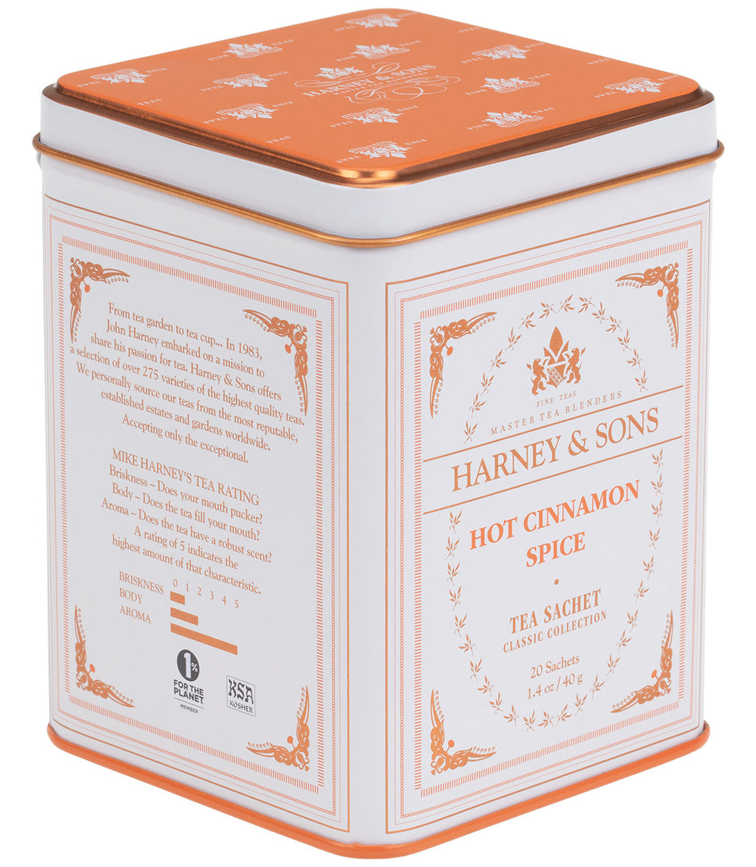 Hot Cinnamon Spice, Classic Tin of 20 Tea Sachets