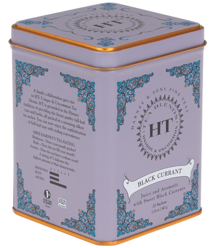 Black Currant Tea HT Tin of 20 Sachets