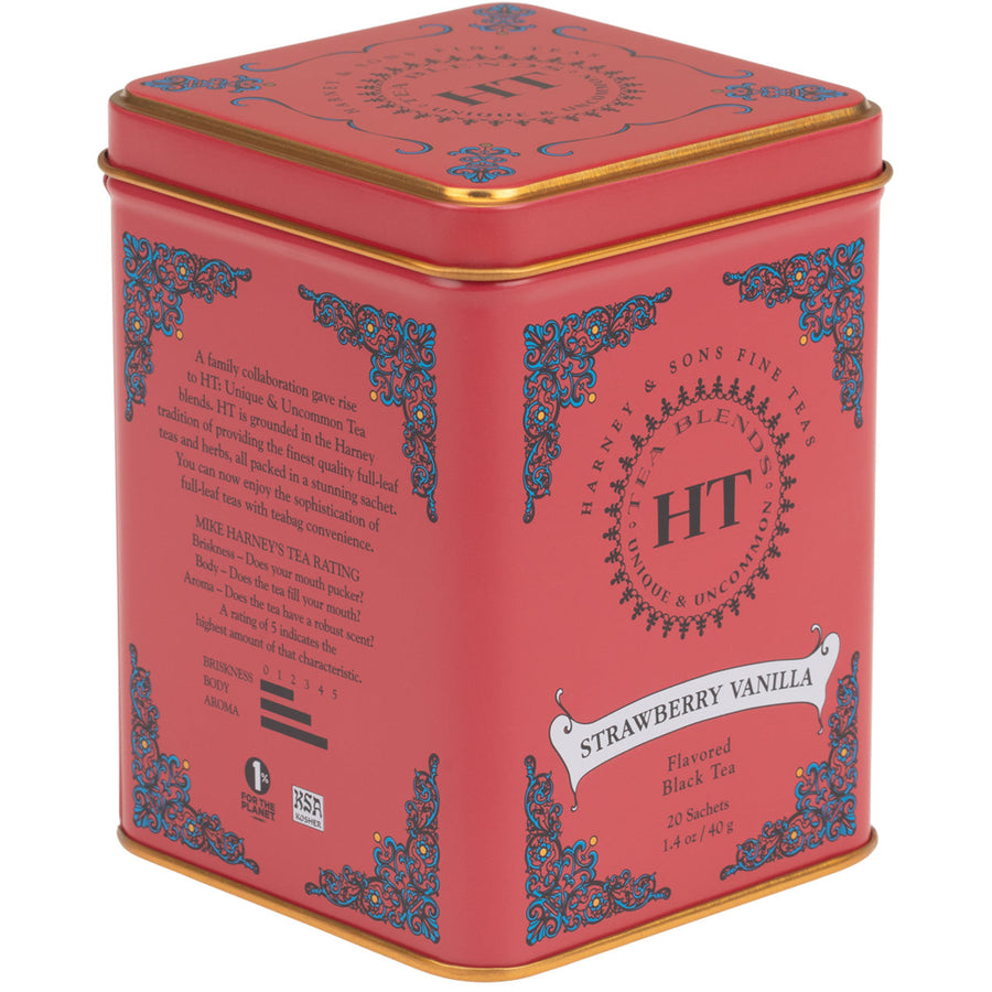 Strawberry Vanilla Tea HT Tin of 20 Sachets