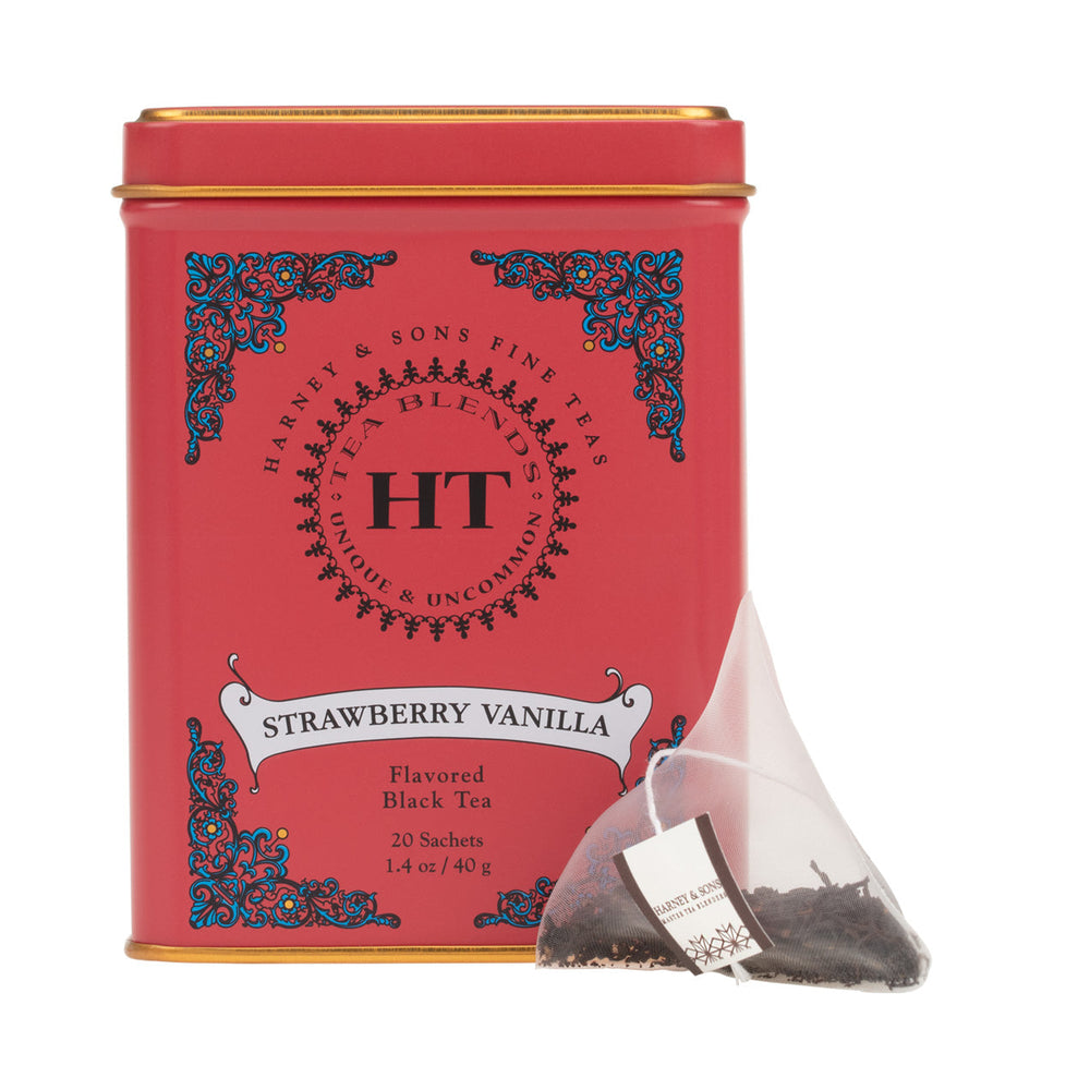 Strawberry Vanilla Tea HT Tin of 20 Sachets Photo