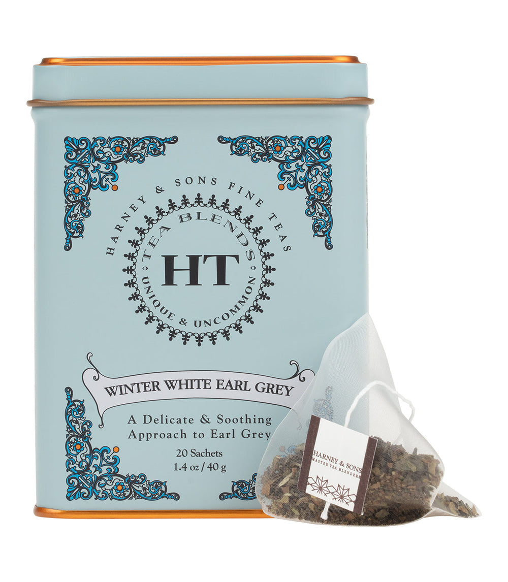 Winter White Earl Grey Tea HT Tin of 20 Sachets Photo
